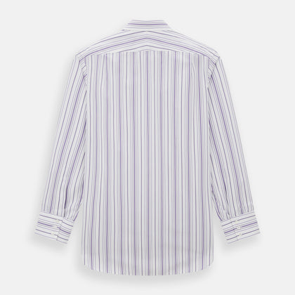 Purple Multi Stripe Mayfair Shirt Image 2