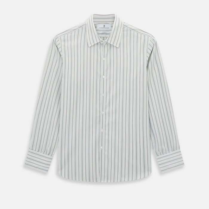 Forest Green Multi Stripe Westminster Shirt