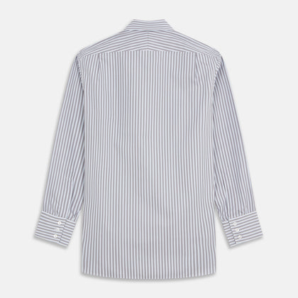 Pale Blue Multi Stripe Cotton Regular Fit Mayfair Shirt Image 4
