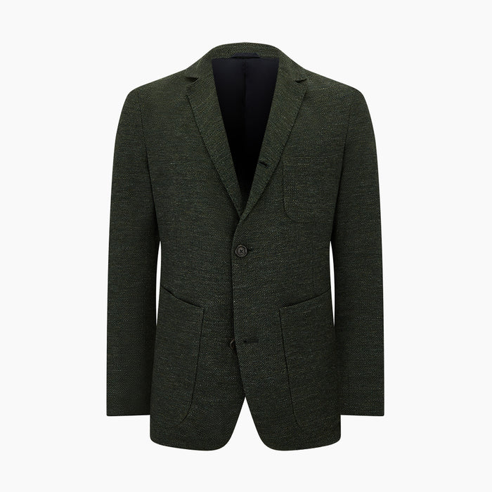 Forest Green Linen Blend Cambridge blazer Image 5