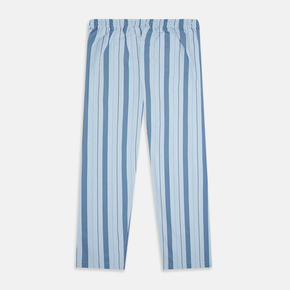 Blue Multi Stripe Pyjama Trousers Image 5