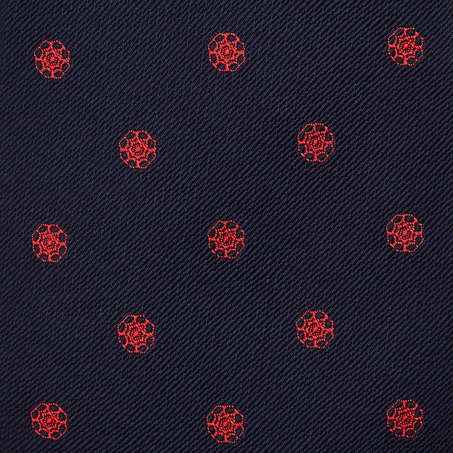 EMBLEM SPOT NAVY TULIP TIE