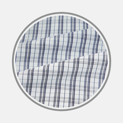 Navy Multi Check Fabric