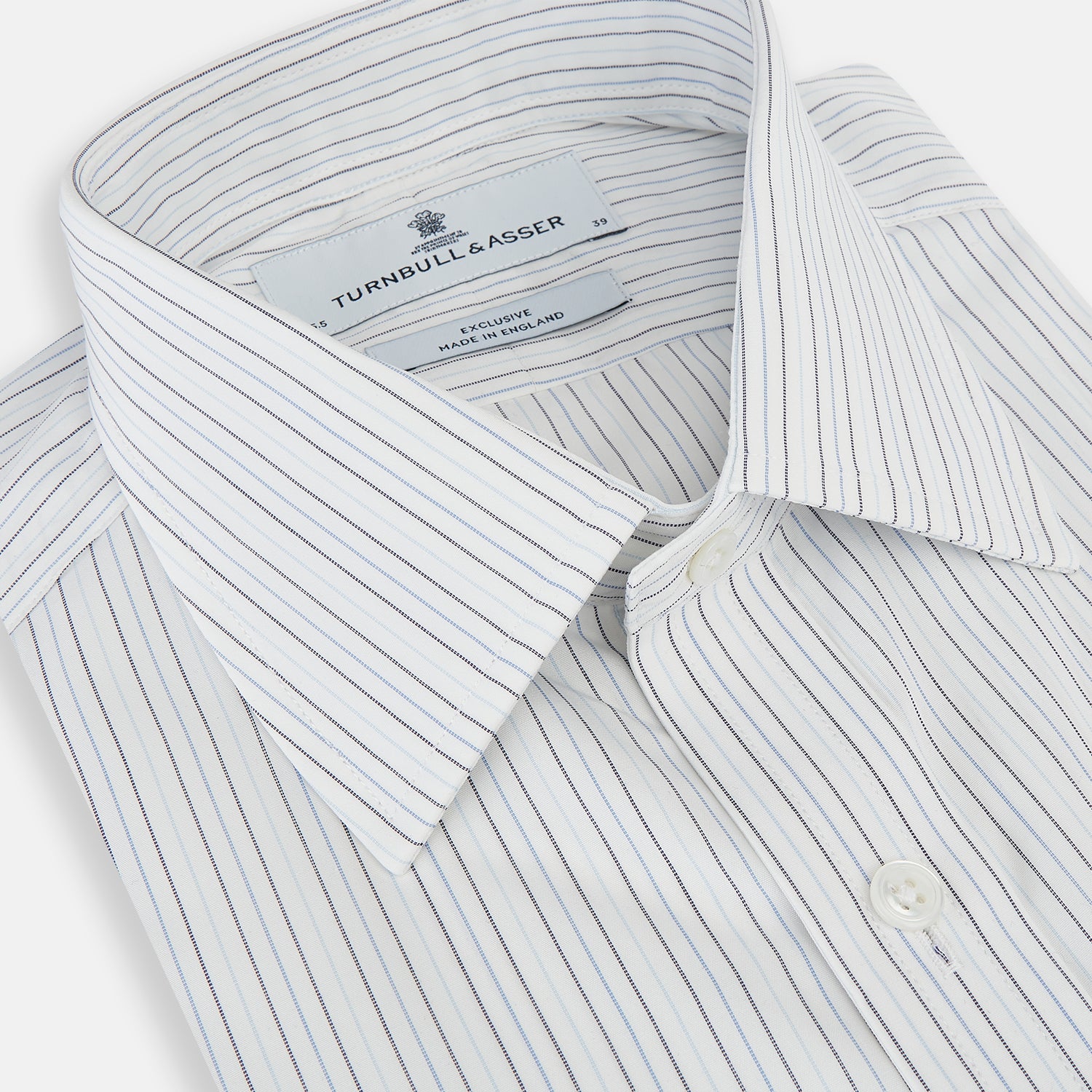 Image 2 of product Blue Multi-Tone Double Pinstripe Mayfair Shirt
