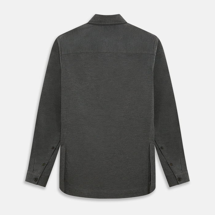 Charcoal Melange Hampstead overshirt Image 2