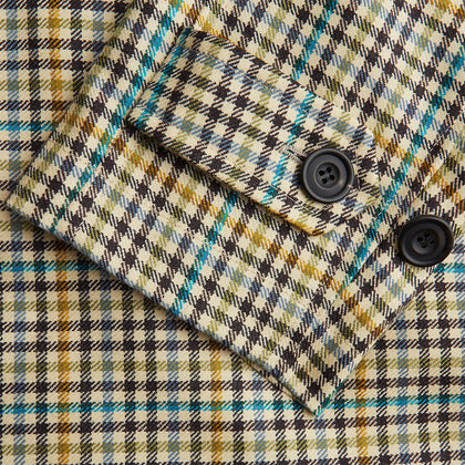 Green and Blue Multi Check Wool Elliot Coat Image 2