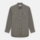 Dusty Sage Cotton Drill Weekend Fit Nevis Shirt