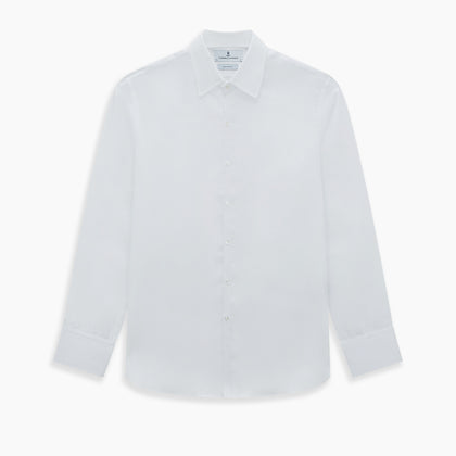 White Linen Westminster Shirt Image 8