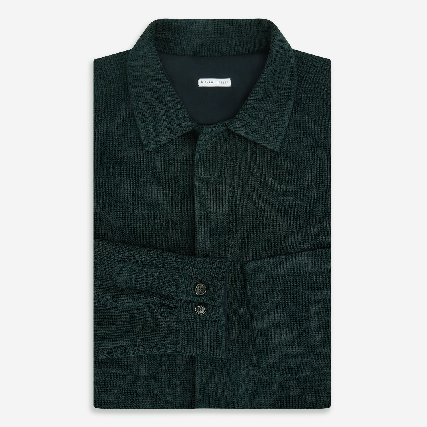 Forest Green Greenwich Knitted Overshirt