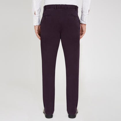 Purple Cotton Trousers Image 2