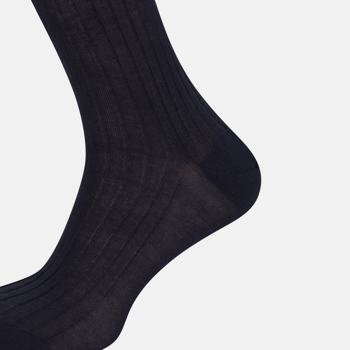 Navy Long Socks Image 3