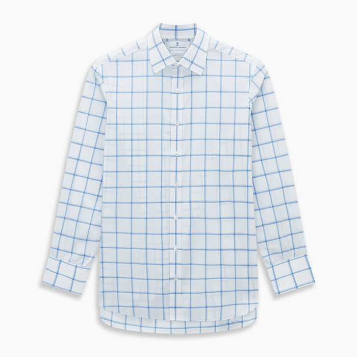 Colony Blue Grid Check Mayfair Shirt Image 6