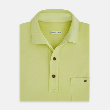 Lime Green Polo Shirt Image 3