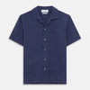 Navy Silk Holiday Fit Phillips Shirt