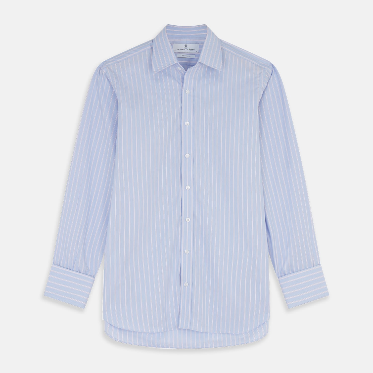 Image 1 of product Blue Multi Stripe Cotton Regular Fit Whitby Shirt