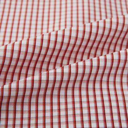 Red Micro Shadow Check Mayfair Shirt Image 3