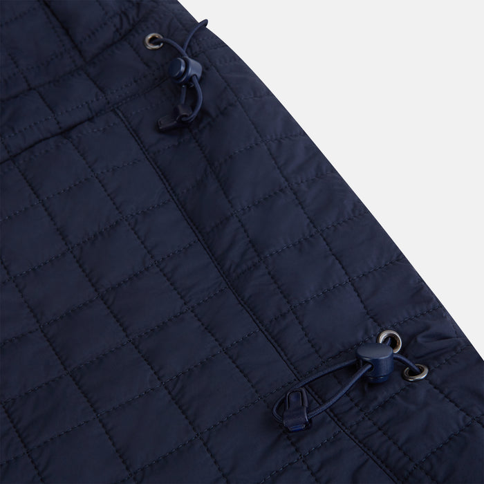 Navy Quilted Hood with Neck Warmer Image 5