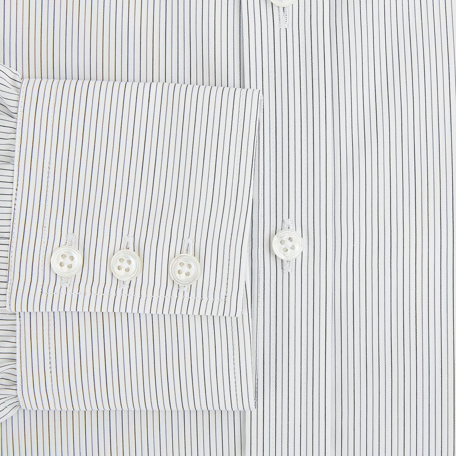 Midnight Blue and Grey Fine Stripe Mayfair Shirt