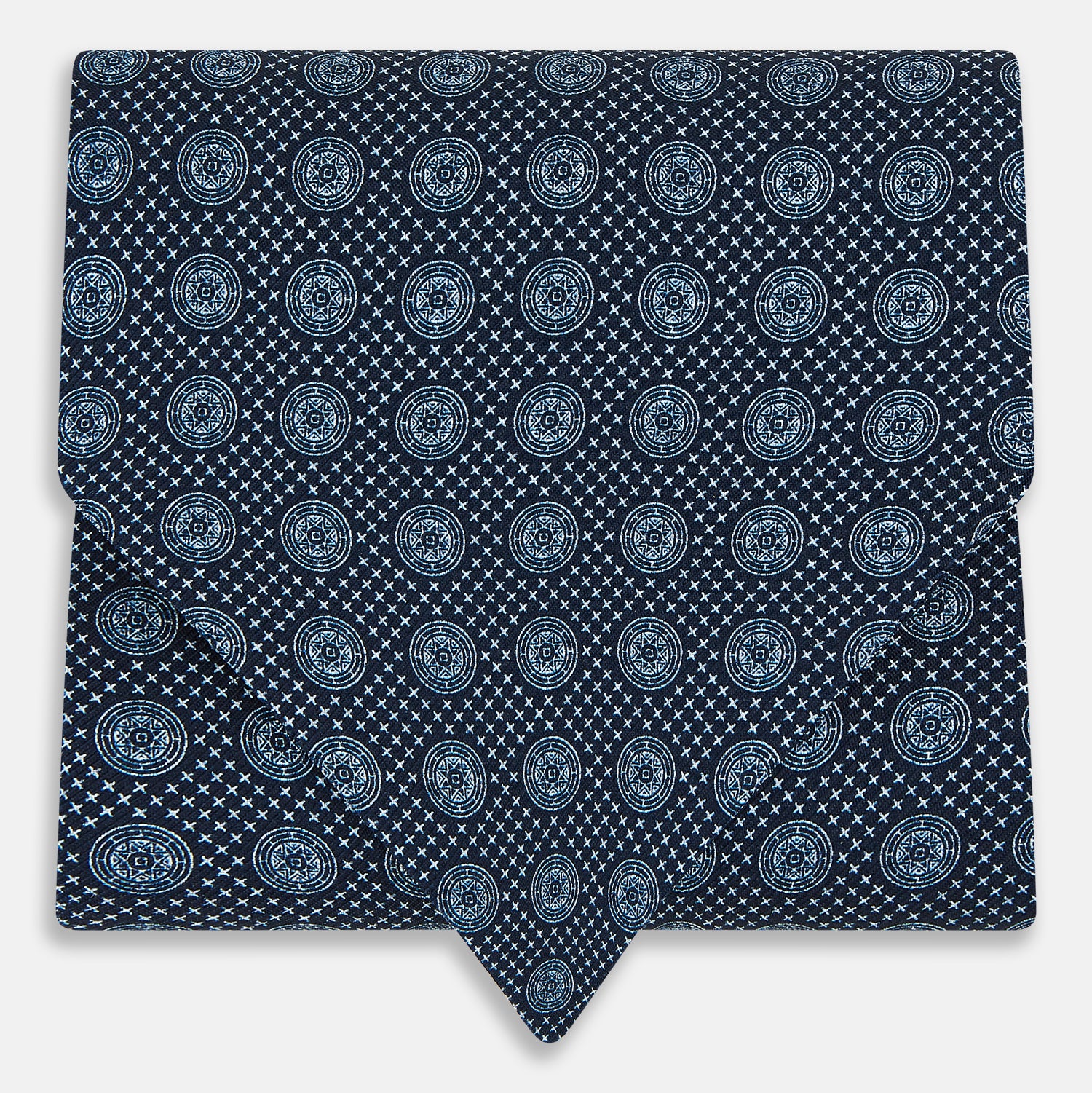 Image 1 of product Navy Medallion Silk Cravat