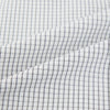 View 6 of product The Midnight Blue Multi Check Mayfair Shirt by Turnbull & Asser is a pure cotton, long-sleeve button-down featuring a small blue multi-check pattern, pointed collar, and buttoned cuffs.