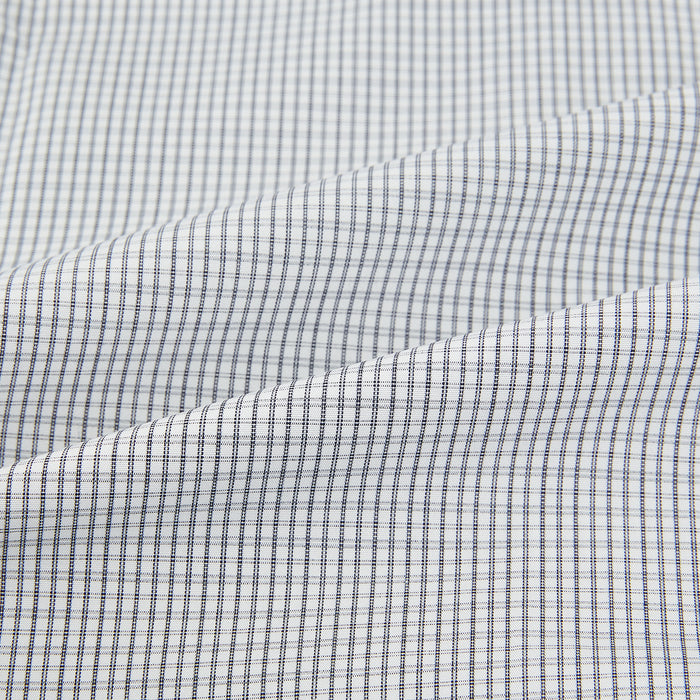 Midnight Blue Micro  Tattersall Check Mayfair Shirt Image 5