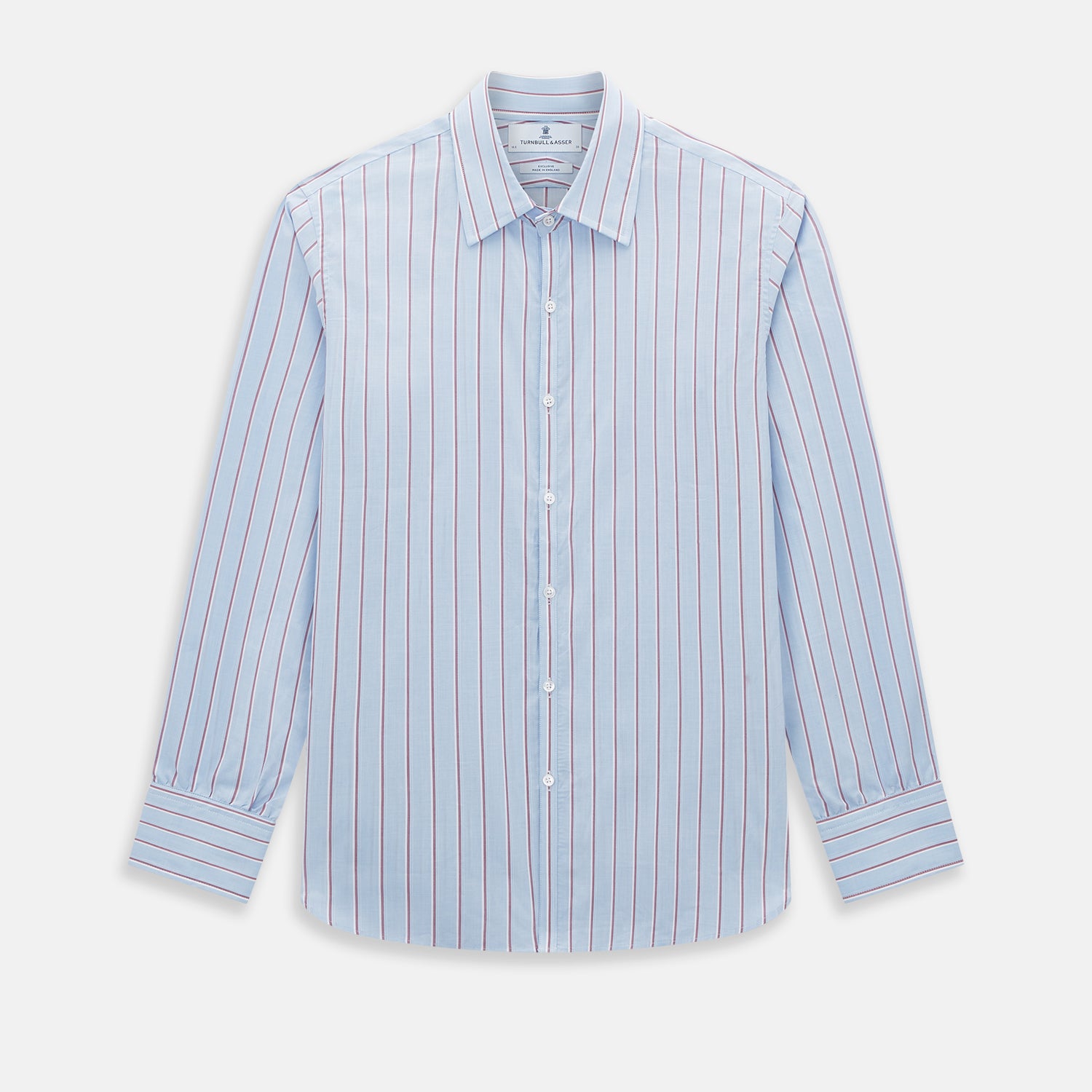 Image 1 of product Blue and Burgundy Multi-Stripe Westminster Shirt