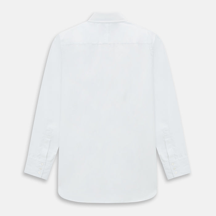 PLAIN WHITE WESTMINSTER SHIRT WITH TURNBULL COLLAR AND 3- BUTTON CUFFS Image 2