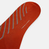 View 3 of product Turnbull & Asser Rust/orange/blue Diagonal Striped Long Sock shown knee-high and single on a white background.