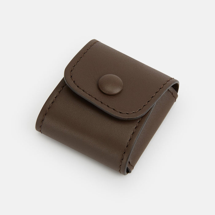 Dark Chocolate Leather Cufflinks Image 2