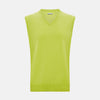 Lemon Green Cashmere V-Neck Vest