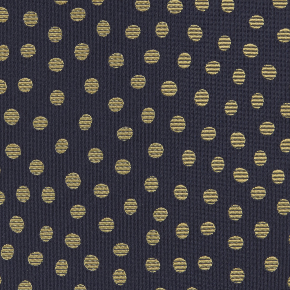 Navy and Gold Paint Spot Silk Tie