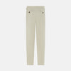 Taupe Cotton Blend Henry Trousers