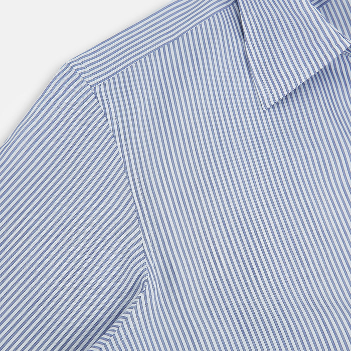 Navy and White Stripe Westminster Shirt Image 4