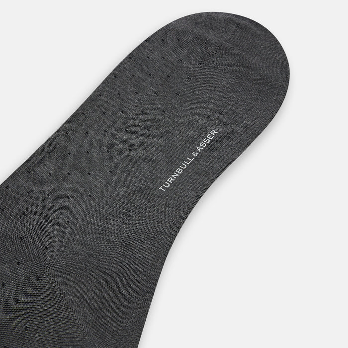 Steel/midnight Polka Dot Long Socks Image 2