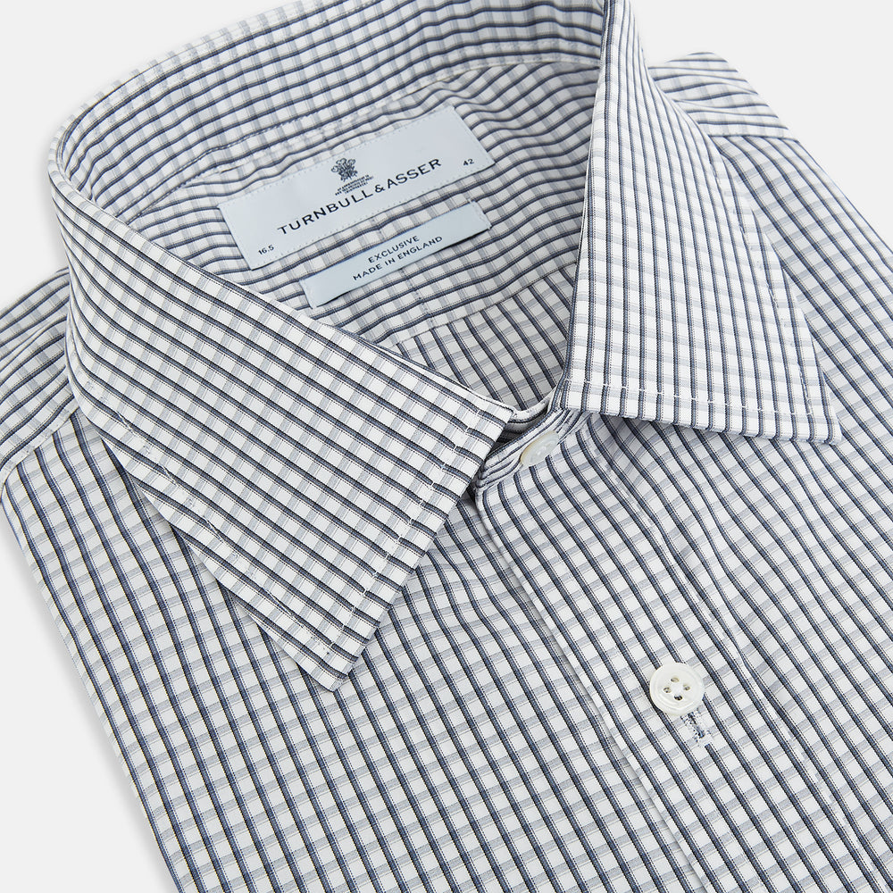 Grey Double Graph Mayfair Shirt