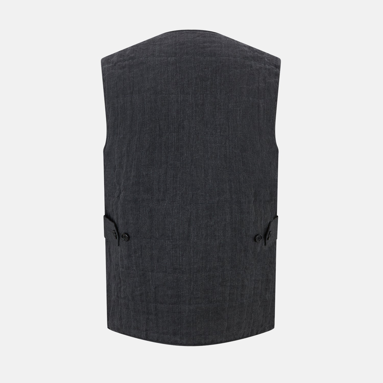 Image 3 of product Ash Quilted Linen Herringbone Waistcoat