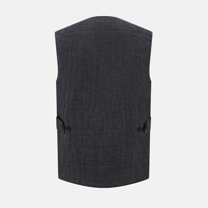 Ash V NECK QUILTED VEST Image 2