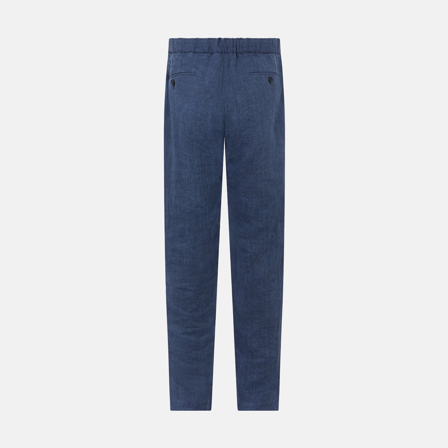 Image 3 of product Denim Blue Linen Herringbone Miles Trousers
