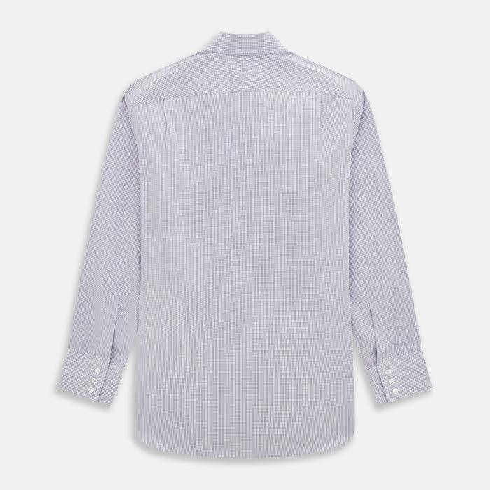 Purple Micro Check Mayfair Shirt Image 2