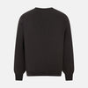 View 3 of product The Turnbull & Asser Brown Fine Merino V-Neck Cardigan is a classic, long-sleeved button-up knitwear piece, shown on a white background—a wardrobe essential.