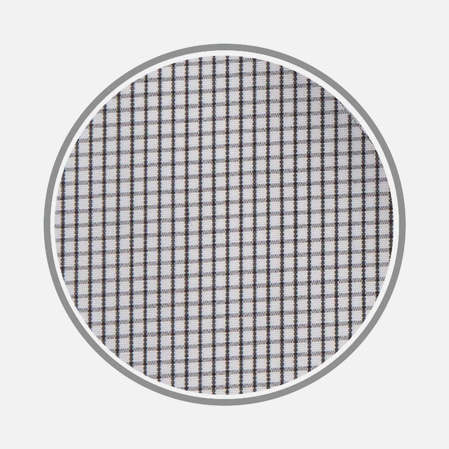 Black Fine Check Cotton Fabric