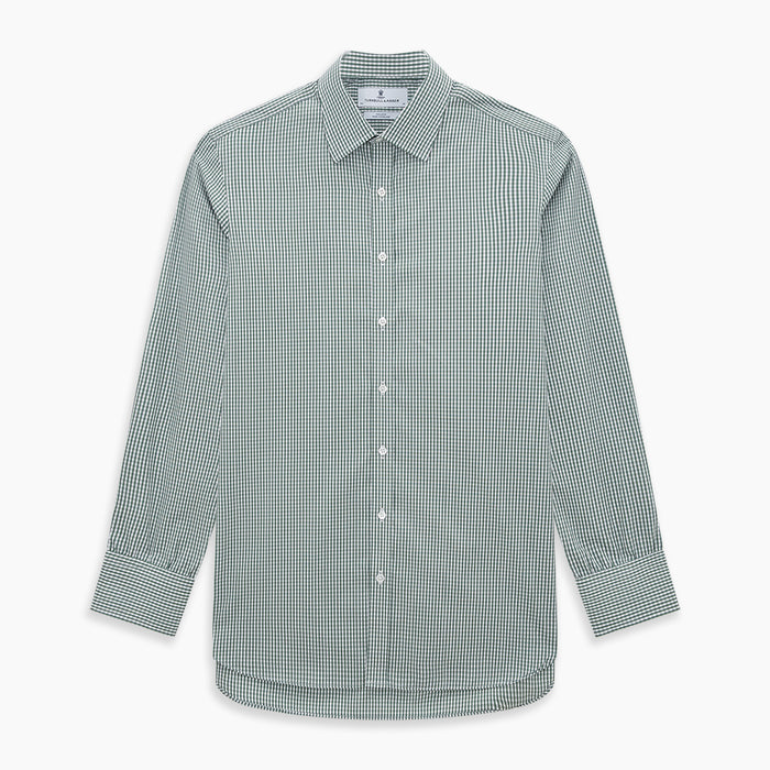 Green Fine Check Mayfair Shirt Image 6