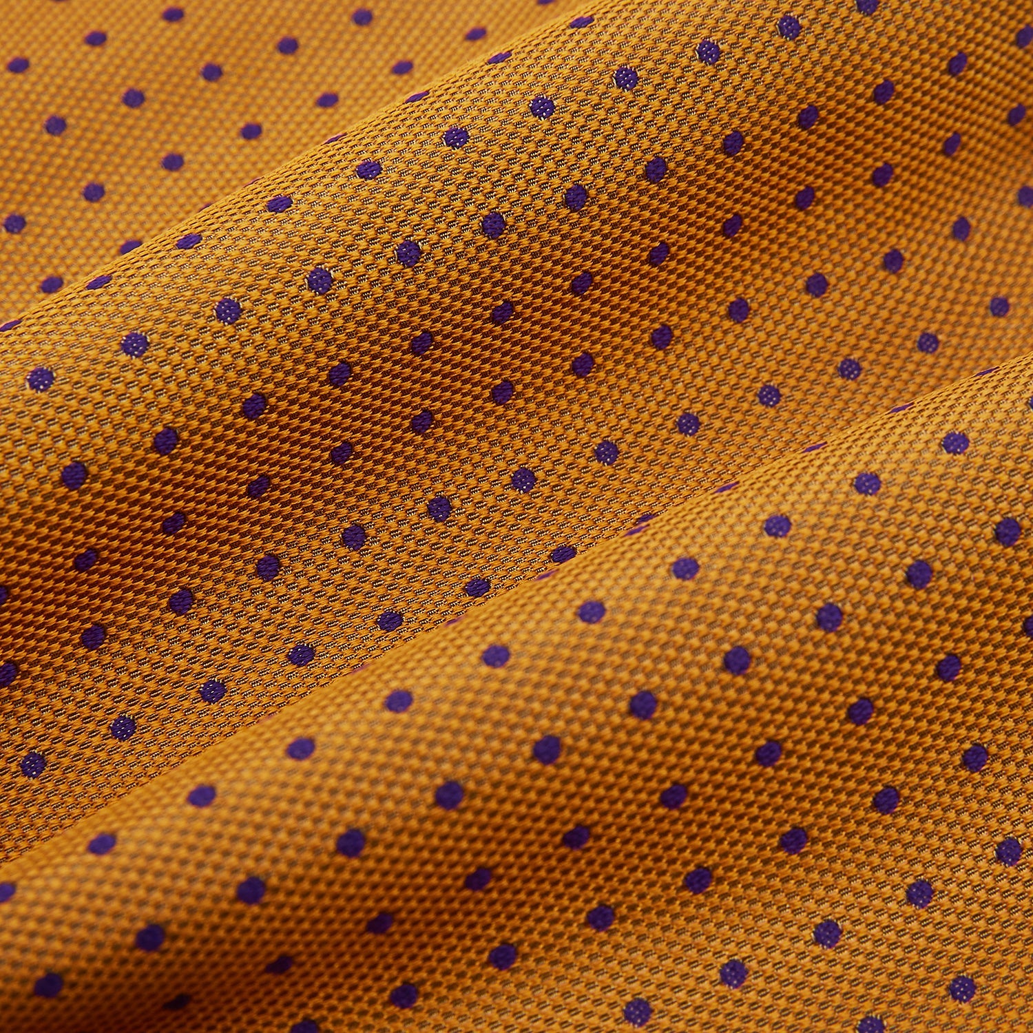 Navy and Orange Micro Dot Silk Cravat – Turnbull & Asser UK