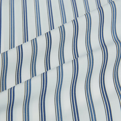 SAPPHIRE BLUE MULTI TRACK STRIPE WINDSOR SHIRT Image 7