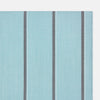 View 2 of product The Turnbull & Asser Light Sage Track Stripe Hand-Rolled Handkerchief features vertical thin white and thicker dark gray stripes, neatly folded with a simple modern design, made in England.
