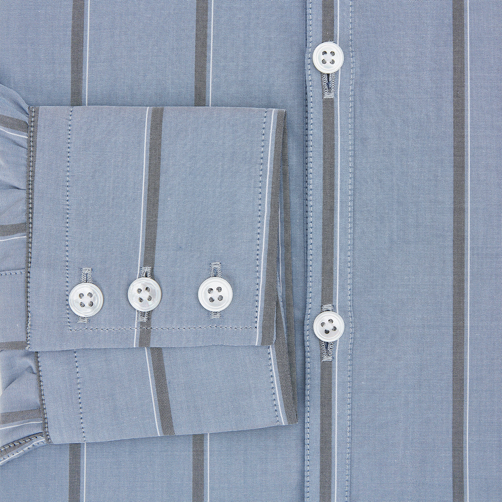 Steel Blue Track Stripe Westminster Shirt
