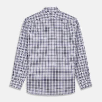 Grey Multi Check Cotton Tailored Fit Shelton Shirt Image 4