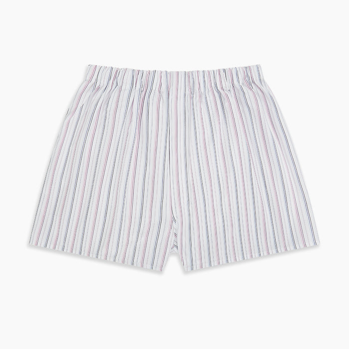 Purple Multi-Stripe Godfrey Boxer Shorts Image 2
