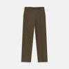 Khaki Green Cotton Twill Manson Trouser