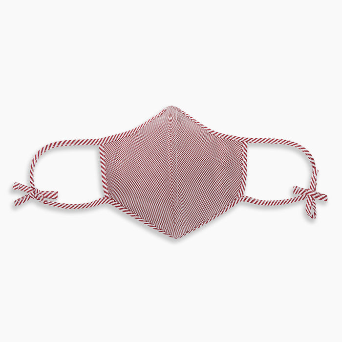 Burgundy Check Commuter Mask With 3 Viroformula™ Filters Image 6